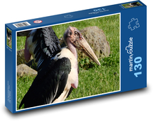 Marabut - ptak, zwierzę Puzzle 130 elementów - 28,7x20 cm