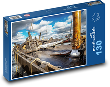 Loď - moře, doprava Puzzle 130 dílků - 28,7 x 20 cm