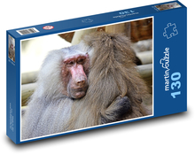 Pavián - opice, zvíře Puzzle 130 dílků - 28,7 x 20 cm