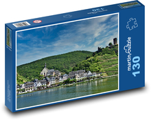 Dorf - Berge, Fluss Puzzle 130 Teile - 28,7x20 cm