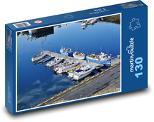 Boats - pier, berth Puzzle 130 pieces - 28.7 x 20 cm 