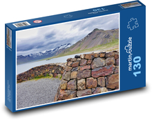 Príroda - jazero, hory Puzzle 130 dielikov - 28,7 x 20 cm 