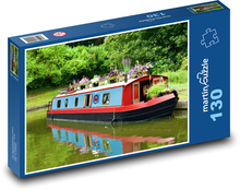 Houseboat - boat, travel Puzzle 130 pieces - 28.7 x 20 cm