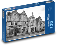 Středověké budovy - gotické stavby, domy Puzzle 130 dílků - 28,7 x 20 cm