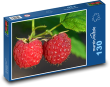 Maliny - červené ovocie, jedlo Puzzle 130 dielikov - 28,7 x 20 cm 