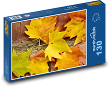 Javorové listy - podzim, příroda Puzzle 130 dílků - 28,7 x 20 cm