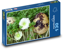 Wachteleier - Brunnenkresse, Eier Puzzle 130 Teile - 28,7x20 cm