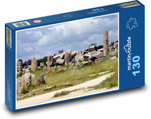 Zřícenina - chrám, sloupy Puzzle 130 dílků - 28,7 x 20 cm