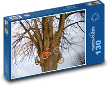 Strom - kola, dekorace Puzzle 130 dílků - 28,7 x 20 cm