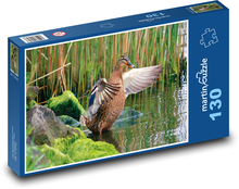 Duck - wild bird, water Puzzle 130 pieces - 28.7 x 20 cm 