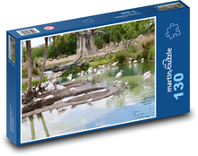 Nature Reserve - Flamingos Puzzle 130 pieces - 28.7 x 20 cm 
