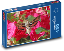 Kolibrík - mora, kvetina Puzzle 130 dielikov - 28,7 x 20 cm