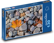 Stones - autumn, leaf Puzzle 130 pieces - 28.7 x 20 cm 