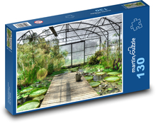 Skleník - lekníny, zahrada Puzzle 130 dílků - 28,7 x 20 cm