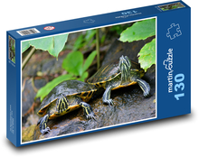 Turtles - reptiles, animals Puzzle 130 pieces - 28.7 x 20 cm 