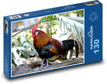Hahn - Feder, Vogel Puzzle 130 Teile - 28,7x20 cm