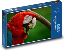 Ara - Papagei, roter Vogel Puzzle 130 Teile - 28,7x20 cm