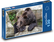Medvěd - zvíře, zoo Puzzle 130 dílků - 28,7 x 20 cm