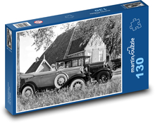 Historické vozidlo - auto, starožitný Puzzle 130 dílků - 28,7 x 20 cm