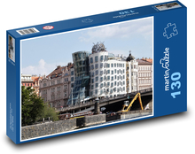 Praha - Tancujúci dom Puzzle 130 dielikov - 28,7 x 20 cm 
