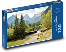 Alpy - národní park Puzzle 130 dílků - 28,7 x 20 cm