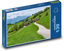 Alpská lúka - Rakúsko Puzzle 130 dielikov - 28,7 x 20 cm 