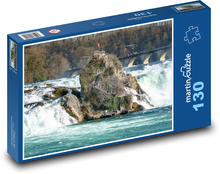 Švajčiarsko - vodopád, Rýn Puzzle 130 dielikov - 28,7 x 20 cm 