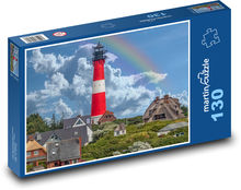 Maják, ostrov, pobrežie Puzzle 130 dielikov - 28,7 x 20 cm 