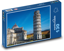 Taliansko - Pisa, šikmá veža Puzzle 130 dielikov - 28,7 x 20 cm 