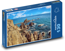 Útesy v mori - skaly, oceán Puzzle 130 dielikov - 28,7 x 20 cm 