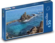Útes v mori - skaly, príroda Puzzle 130 dielikov - 28,7 x 20 cm 