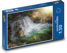 Vodopád - řeka, krajina Puzzle 130 dílků - 28,7 x 20 cm