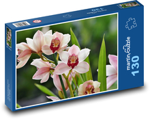 Orchideen - Zimmerblume, Blütenblätter Puzzle 130 Teile - 28,7x20 cm