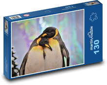 Zamilovaní tučňáci - pár, láska Puzzle 130 dílků - 28,7 x 20 cm
