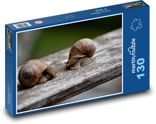 Ślimaki - ślimaki, mięczaki Puzzle 130 elementów - 28,7x20 cm