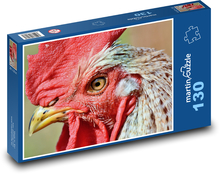 Rooster - poultry, farm animal Puzzle 130 pieces - 28.7 x 20 cm 