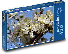 Švestkové květy - kvetoucí větev, švestka Puzzle 130 dílků - 28,7 x 20 cm