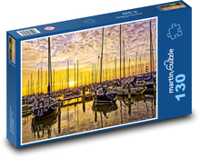 Hafen - Schiffe, Yachten Puzzle 130 Teile - 28,7x20 cm