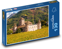 Bolzano - hrad, vinice Puzzle 130 dílků - 28,7 x 20 cm