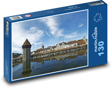 Szwajcaria - Lucerna Puzzle 130 elementów - 28,7x20 cm