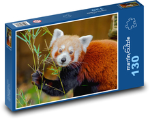 Zvíře - Panda Červená Puzzle 130 dílků - 28,7 x 20 cm