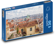 Praha - Česká republika, domy Puzzle 130 dílků - 28,7 x 20 cm