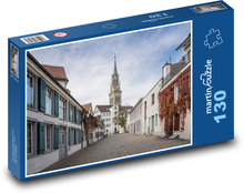 Švýcarsko - Evropa, ulice Puzzle 130 - 28,7x20 cm
