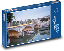 Tibetský most - Rím, Taliansko Puzzle 130 dielikov - 28,7 x 20 cm