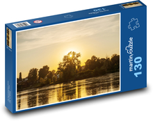 Sunset - twilight, river Puzzle 130 pieces - 28.7 x 20 cm 