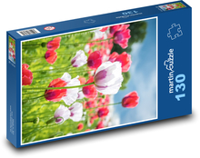 Vlčí mák - makové pole, louka Puzzle 130 dílků - 28,7 x 20 cm