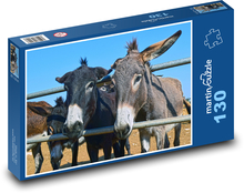 Esel - Tiere, Bauernhof Puzzle 130 Teile - 28,7x20 cm