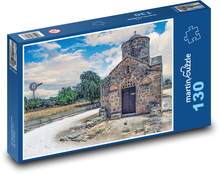 Stredoveký kostol - architektúra, Cyprus Puzzle 130 dielikov - 28,7 x 20 cm 