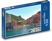 Vernazza - Itálie, budovy Puzzle 130 dílků - 28,7 x 20 cm