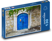 Modré dvere - vstup, tradičný chod Puzzle 130 dielikov - 28,7 x 20 cm